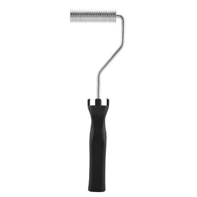 Aluminum Alloy Fiberglass Bubble Laminating Roller, GRP FRP Resin Roller with Ergonomic ABS Handle, Lightweight Debubbling Tool for Composite Laminating Work (Diameter roll 21 * 75mm)