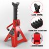 BIG RED 12 Ton Steel Jack Stands with Lock Adjustable Height to 28.15'',Heavy Duty Steel Car Jack Stands Fit for Cars, SUVs, and Most Automobiles, Red, 2 Pack view 4