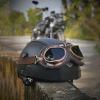 Motorcycle Half Helmet Retro German Handmade Leather Half Face Quick Release Buckle with Goggles/Visor - DOT Approved for Cruiser Scooter Chopper Moped for Adults Men Women view 2