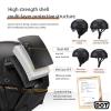 Motorcycle Half Helmet Retro German Handmade Leather Half Face Quick Release Buckle with Goggles/Visor - DOT Approved for Cruiser Scooter Chopper Moped for Adults Men Women view 3