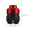 MUCKLILY 2 Pcs Motorcycle Front Fork Cup Anti-collision Aluminum Alloy Wheel Protection Caps Red for Off-road and Electric Motorbike Suspension Accessories view 2