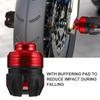 MUCKLILY 2 Pcs Motorcycle Front Fork Cup Anti-collision Aluminum Alloy Wheel Protection Caps Red for Off-road and Electric Motorbike Suspension Accessories view 3