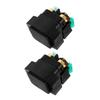 SOPOTUTU Starter Solenoid Relay 2pcs for Yfm250 350 400 450 660 ATV Quad Winch Switch Replacement Winch Control Relay Compatible with Motorcycle view 1
