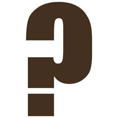 Impact Bold Question Mark Sticker - Vinyl Decal for Indoor & Outdoor Use on Cars, ATV, Boats, Windows and More - Brown - 8 Inches Tall