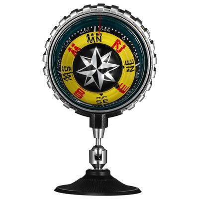 Outanaya Car Dashboard Compass Ball for Marine and Vehicle Use with Suction Cup Mount, Analog Directional Compass for Cars, Boats, Trucks, and Outdoor Navigation