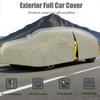 All Weather Full Car Cover for Audi Avantissimo 2001 Exterior Car Accessories Waterproof Garage for Dust Sun Snow Rain Protection Indoor Outdoor + Zipper view 4