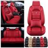 BPOOBP Luxury 5 Seats Car Seat Covers Fit for Ki#a Rio5/Stinger/OptimaPlug-ln Hybrid Vehicles Front&Rear Seat Protector Waterproof Leather Seat Cushion (Red with Pillows) view 3