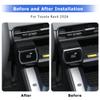 auovo Center Console Button Covers Compatible with Toyota RAV4 2026 Accessories Center Console Mode Select Switch ABS Interior for 2026 RAV4 2PCS(Black) view 2