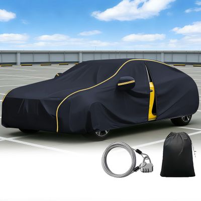 All Weather Full Car Cover for Skoda Octavia 2017-2020 Exterior Car Accessories Waterproof Garage for Dust Sun Snow Rain Protection Indoor Outdoor + Zipper