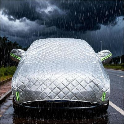 RHHAXYQ Hail Proof Car Cover for Mercedes-Benz C220, Outdoor Custom-Designed car Covers Waterproof with Reflective Strips rvt3fr