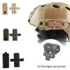 Tactical Helmet Rail Slider Multifunctional Helmet Adapter Airsoft Helmet Rail Slider Flashlight Clip Mount Accessories(Mud) view 2