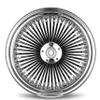 18X3.5 Fat 52 Stainless Spoke/Nipple For Harley Sportster 2008-2013 25mm Front Wheel - NO ABS (5-3 Black Spoke - Black Wall Tire) view 2