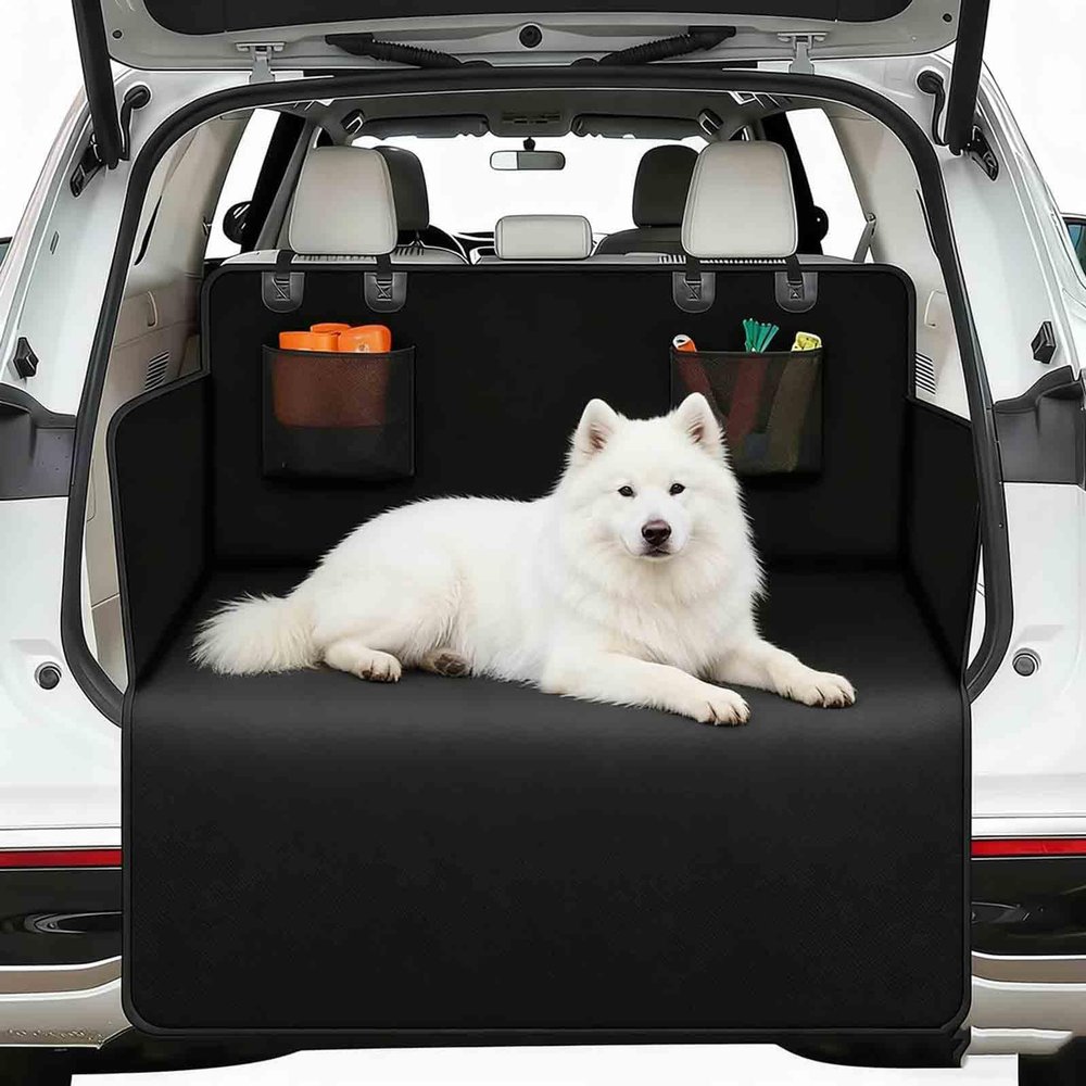LGPBHSH Car Boot Protector for Dogs, Compatible with Jeep Renegade Compass Cherokee Patriot, Car Cover for Dogs with Pocket, Car Boot