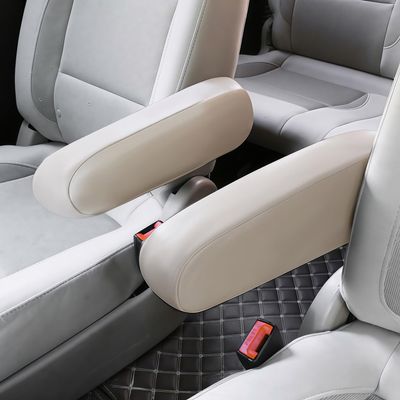 JDDRY Car Front Seat Armrest Covers Leather,Car Armrest Protectors,Auto Arm Rest Cover Replacement,Universal for MPV/SUV/Truck(Beige,2PC)