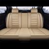BPOOBP Luxury 5 Seats Car Seat Covers for BM#W 3Series316, 318328 Vehicles Front&Rear Seat Protector Waterproof Leather Seat Cushion (Beige with Pillows) view 2