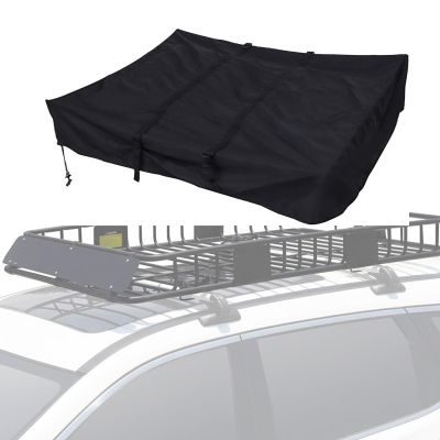Roof Tent Cover for RV Travel Trailers 420D Oxford Fabric Cover with Protective Storage Bag Roof Tent Camper Cover for Car Camping Black 143x120x28 cm