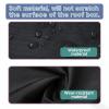 Roof Tent Cover for RV Travel Trailers 420D Oxford Fabric Cover with Protective Storage Bag Roof Tent Camper Cover for Car Camping Black 143x120x28 cm view 3