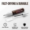 Touch Up Paint Pen for Tesla Model 3/Y/S/X (Midnight Silver Metallic(PMNG))Exact Color Match Car Paint Scratch Repair, 2-in-1 Brush & Pen, DIY Chip & Scratch Fix,Automotive Scratch Repair Pen view 2