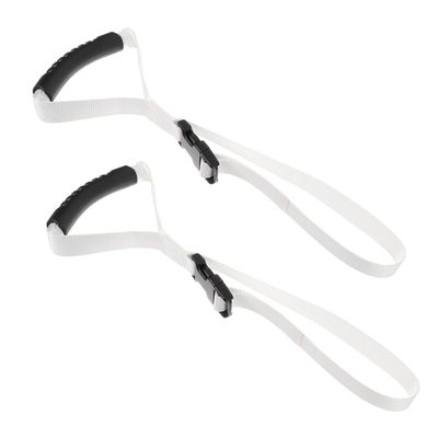 MUSISALY 2pcs Car Door Assist Handles for Seniors Elderly Portable Non-Slip Vehicle Support Grips White Car Grab Handles for Elderly Assistance