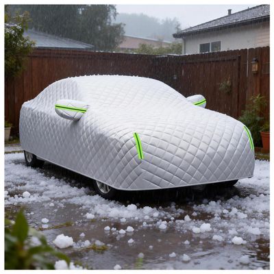 Car Cover Compatible with Nissan Quest 2004-2009, Hail Protector Full Exterior Cover Thickened All Weather, All Season, Waterproof Snowproof, Fits Hatchback, Sedan, SUV, Custom Fit Covers