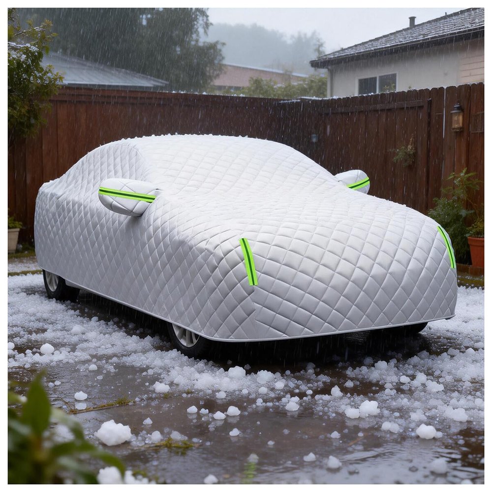 Car Cover Compatible with Nissan Quest 2004-2009, Hail Protector Full Exterior Cover Thickened All Weather, All Season, Waterproof Snowproof, Fits Hatchback, Sedan, SUV, Custom Fit Covers