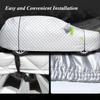 Car Cover Compatible with Nissan Quest 2004-2009, Hail Protector Full Exterior Cover Thickened All Weather, All Season, Waterproof Snowproof, Fits Hatchback, Sedan, SUV, Custom Fit Covers view 2