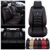 BPOOBP Standard 5 Seats Car Seat Covers Fit for Hyunda#i Equus/Genesis/loniqEV/Hybrid Vehicles Front&Rear Seat Protector Waterproof Leather Seat CushionBlack Red view 2