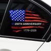 America 250 Decal - 250th Anniversary Distressed Brushstroke American Flag Car Decal, Waterproof Patriotic Vinyl Sticker for Truck Window Bumper, 6 Inch Removable No Residue Decal (Flag) view 2