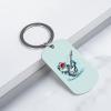 Mouth Bass Fish Guitar Keychains Metal Chain Keyring Car Backpack Purse Bag for Men Women view 3