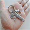 JewelryEveryday Custom Hockey Sticks Charm Keychain with Engraved Disc, Enjoy the Journey & Clasp, For Graduate, Coach, or Team Player view 3