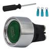 Cabilock Ignition Push Start Button Switch 12v/24v with LED Light, Automatic Reset Engine Start Button for Vehicles, Includes 3 Pre-Wired Heat Shrink Tubes, Car Keyless Starter Accessory view 1