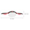 AKOOSY Car Rearview Mirror with 3r156 Carbon Fiber Rain Eyebrow and 6cm Oval Blind Spot Auxiliary Mirror Universal Side View for Enhanced Safety view 2
