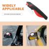 AKOOSY Car Rearview Mirror with 3r156 Carbon Fiber Rain Eyebrow and 6cm Oval Blind Spot Auxiliary Mirror Universal Side View for Enhanced Safety view 3