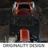NESTINGHO Motorcycle Tool Saddlebag Organizer Small Pu Leather Handlebar Bag for Motorcycle Accessories Fork Roll Side Storage Bag Compatible with Motorbikes view 4