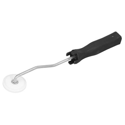 Fiberglass Roller Tool, Fiberglass Laminating Roller with Ergonomic Handle, Resin Bubble Paddle for Bathtub Shower Boat Repair DIY Projects, Aluminum Alloy Hand Roller for Glass