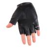 XUEXUAN Half Finger Punk Rivets PU Leather Gloves Black Cycling Gloves with Metal Chain for Motorcycles Fingerless Dancing Mitte view 3