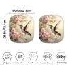 YMPUDXFI Hummingbird Floral Car Windshield Sun Shade 2 Piece Animal Hummingbird Print Car Accessories Foldable Front Window Sunshade Cover Automotive Sun Blocker Visor Protector view 2