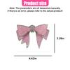 QEUOBUE 2PCS Bling Bowknot Car Air Outlet Clips, Sparkling Rhinestone Leather Car Dashboard Air Vent Trim Clips, Elegant Auto Interior Decoration Accessories (Pink) view 2