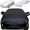 Anti-Hail Half Car Cover Compatible with Lexus UX200(2019-2022), Heavy Duty Car Exterior Covers with Door Zipper Rain Snow Protection K277s view 1