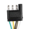 Sonew 36FT Trailer Wiring Harness Extension Kit with 4-Way Flat Plug MarineGrade 18-Gauge Wire for Boat and Utility Trailers SAE J1128 Compliant Light Duty Trailer Wiring Solution view 3