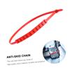 FUOYLOO 15pcs Orange Car Emergency Anti-skid Snow Tire Chains Plastic Tie Straps for Suv Wheel Traction in Ice and Snow view 3