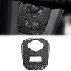 SUNJIK Real Carbon Fiber USB Panel & Auxiliary Port Module Sticker Interior Accessories Compatible with MINI Cooper 2013-2019 (Black) view 1