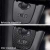 SUNJIK Real Carbon Fiber USB Panel & Auxiliary Port Module Sticker Interior Accessories Compatible with MINI Cooper 2013-2019 (Black) view 2