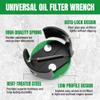 SK Adjustable Oil Filter Wrench, 2-1/2" to 3-1/8" Universal Oil Filter Removal Tool, 3/8" Drive, Fits Small to Medium Spin-On Filters for Cars, SUVs, Light Trucks & Motorcycles view 3