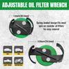 SK Adjustable Oil Filter Wrench, 2-1/2" to 3-1/8" Universal Oil Filter Removal Tool, 3/8" Drive, Fits Small to Medium Spin-On Filters for Cars, SUVs, Light Trucks & Motorcycles view 4