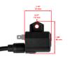 Caltric Ignition Coil Compatible with Kawasaki Fx691v-Gs11 Fx691v-Hs11 Fx730v-Ar00 Fx730v-Ar10 / FX691V-CS29 Fx691v-Ds21 Fx691v-Es10 Fx691v-Fs04 view 2