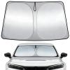 Car Windshield Sun Shade for Honda Civic 2016-Present, Windshield Sunshade with Double Layer Insulation & Silver Coating, Heat UV Block, Foldable Design, Car Accessories view 1