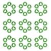 Luxshiny 50pcs Aluminum Alloy License Plate Bolt Nuts and Bumper Washers Set for Motorcycle Engine Bay Dress up Fasteners in Green view 1