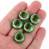 Luxshiny 50pcs Aluminum Alloy License Plate Bolt Nuts and Bumper Washers Set for Motorcycle Engine Bay Dress up Fasteners in Green view 4