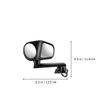 Parliky 2pcs Car Auxiliary Blind Spot Mirrors 360 Rotatable Rearview Side Mirrors with Plastic Glass Material for Universal Vehicle Rear Wheel Blind Zone Assistance view 2